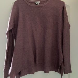 Maroon long sleeve top